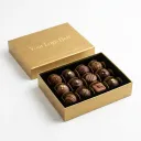 Luxury Gold Chocolate Lid-Off Boxes
